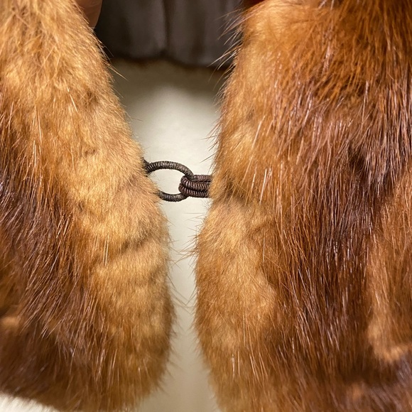 Genuine Brown Vintage Fur Stole/Shawl/Wrap M/L - Picture 5 of 13